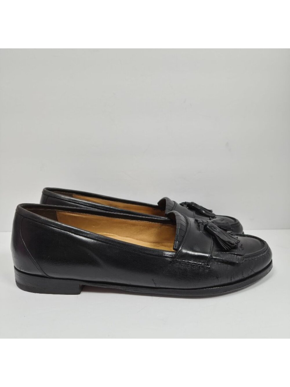 Cole Haan Men's Black Tassel Loafers Dress Shoes 03548 US Size 12 Made In Italy